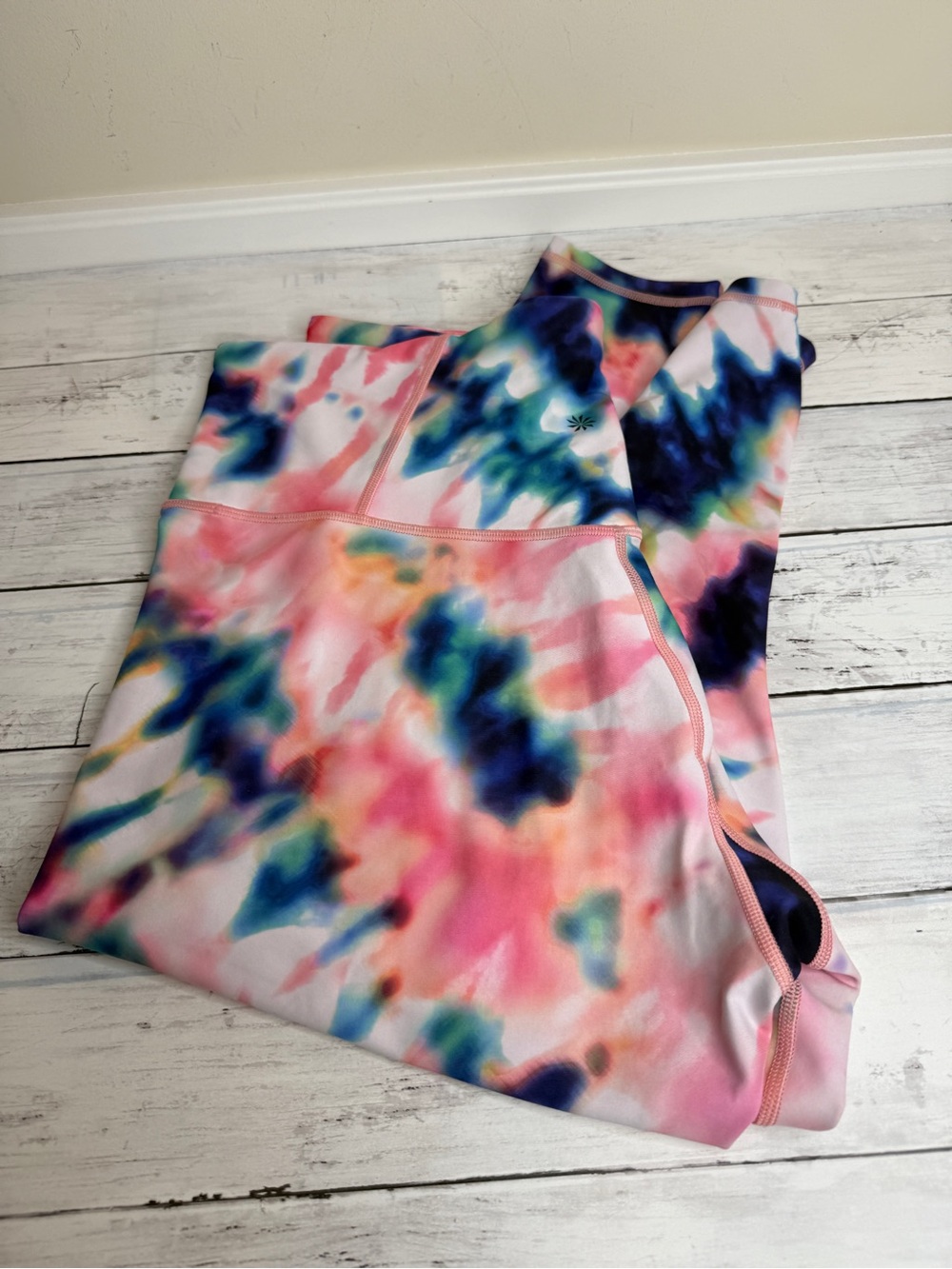 Athleta Multicolor Tie-Dye High-Rise Leggings - Pink, Blue, Green